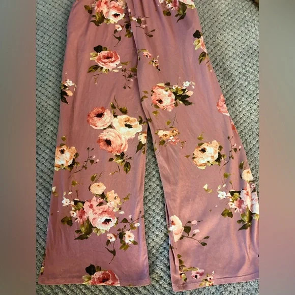 Chenault Girl Pink Floral Jumpsuit - Picture 4 of 4